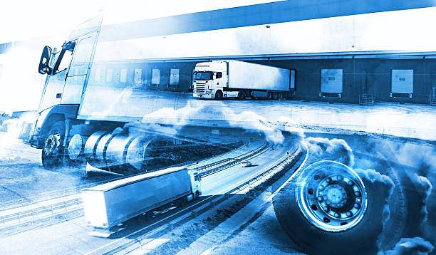 istock Abstract Design international shipment and highway. 2237554838