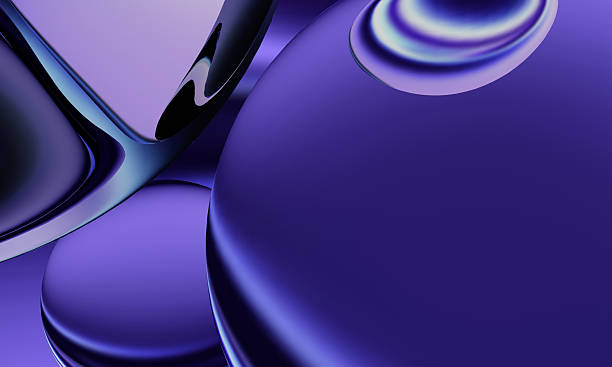 istock 3D rendering, abstract colorful background, glowing circular art. Simple wallpaper 2237563640