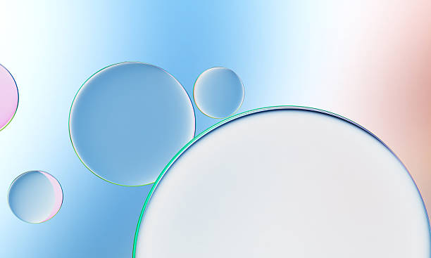 istock 3D rendering, abstract colorful background, glowing circular art. Simple wallpaper 2237563665