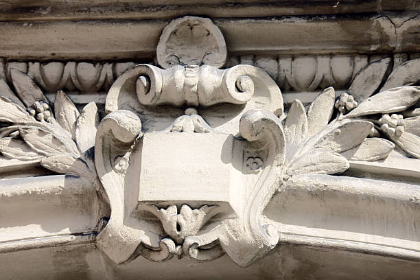 istock Reliefs, symbols, architectural decorations of ancient buildings 2237574393