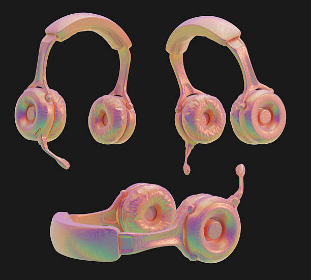 istock Abstract Holographic hologram headphone headset collection isolated Background 3d rendering 2237576296