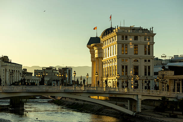 Old historic buildings in Skopje