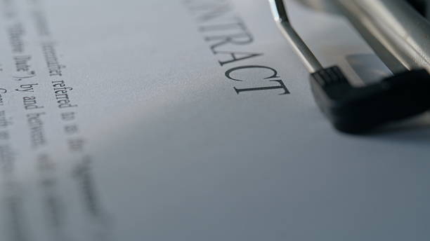 istock Closeup document lying office desk at organized workspace. Official paperwork 2237604548