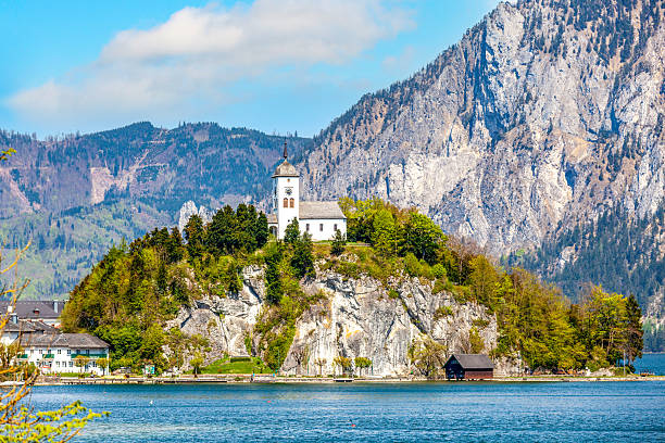 istock Johannesberg-chapel in Upper Austria in Traunkirchen 2237621911
