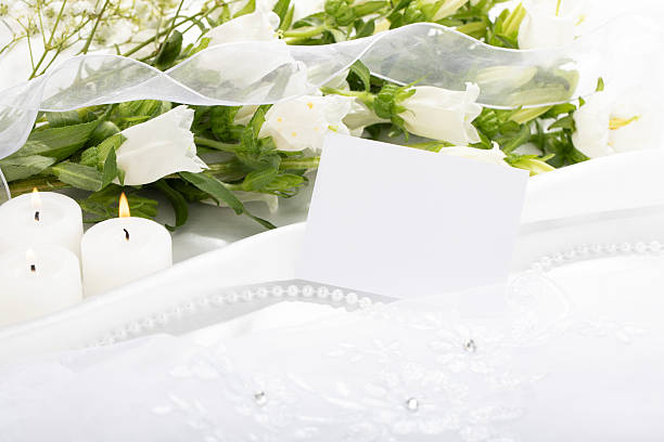 Elegant white roses and delicate baby's breath forming a beautiful floral bouquet