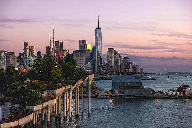 istock Little Island over the Hudson River at dusk 2237628909