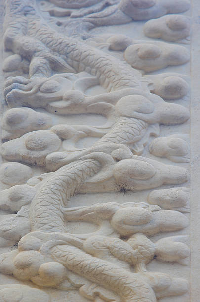 istock Vintage ornament on the stone. Close-up seamless texture. Stone texture. Embossed pattern. 2237630355