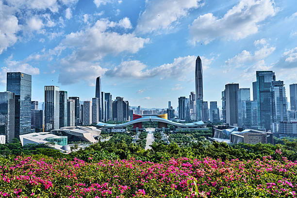 Aerial Photography China shenzhen Skyscraper