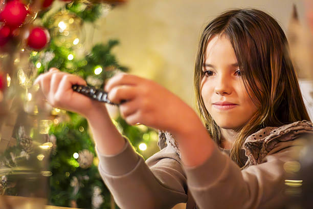 istock Young girl changing channels on Christmas day. 2237641539