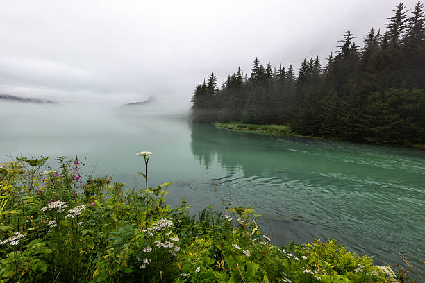 mountain lake landscape in Alaska