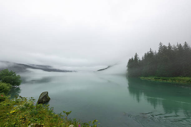 mountain lake landscape in Alaska