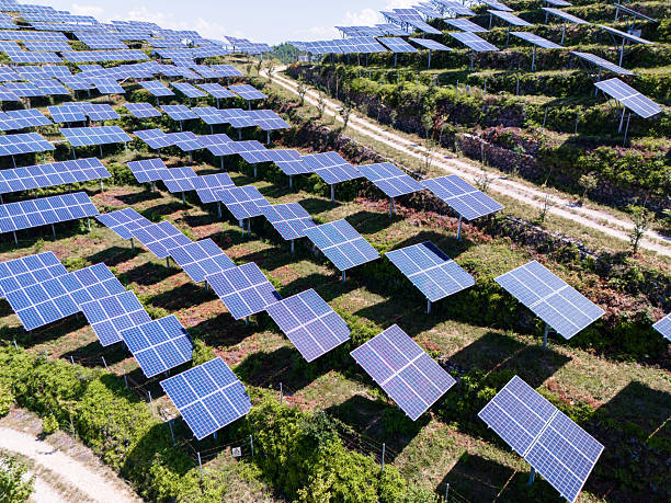 istock Solar panels at the top of the mountain 2237644622