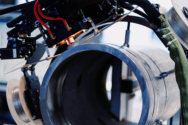 istock The automatic welding machine is working in the factory. 2237653766