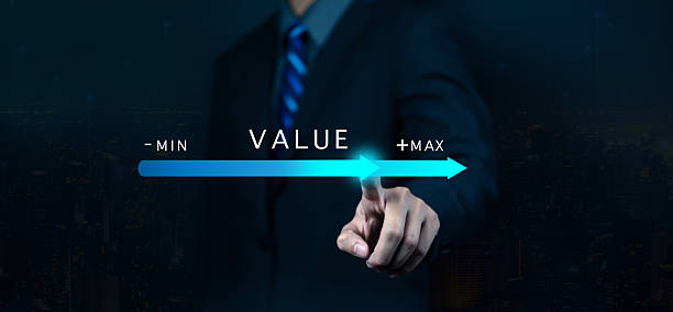 istock Businessman pointing at a glowing value progress bar with min and max indicators, symbolizing performance growth, business improvement, optimization, and success measurement concept. 2237656711