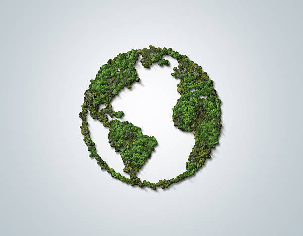 istock World Map Green Planet. Earth Day or Environment day Concept. 2237660943