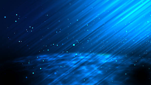 istock Abstract motion background of shining, sparkling blue particles. 4k Animation 2237661106