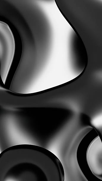 istock Abstract Black and White Fluid Shapes 2237664767
