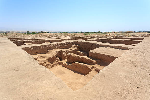 istock Excavation Site of Darvishzin Tepe, Iran 2237664881
