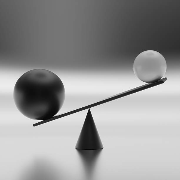 istock Abstract concept clean balance scene glossy with geometric shapes, CGI 3D Illustration 2237668384