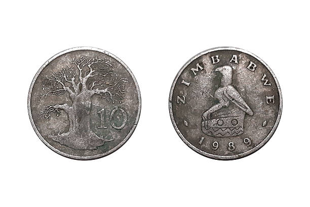 istock Zimbabwe 10 cents coin 1989 obverse and reverse on white background 2237677407