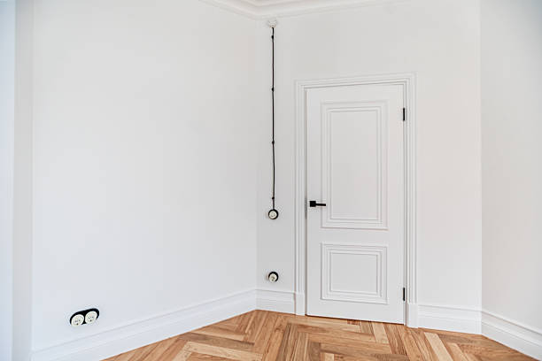 istock A white room with a door and a wall. New renovation in Loft Style 2237678607