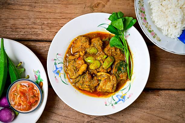 istock Southern Thai Curry with Spareribs in ceramic plate 2237680912
