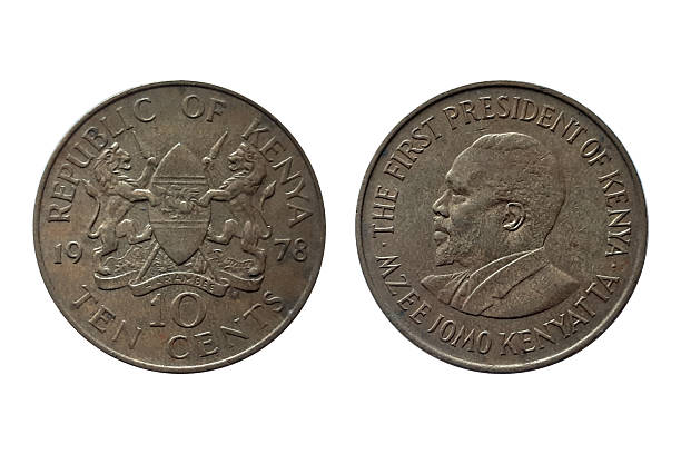 istock Kenya 10 cents coin 1978 obverse and reverse on white background 2237689083