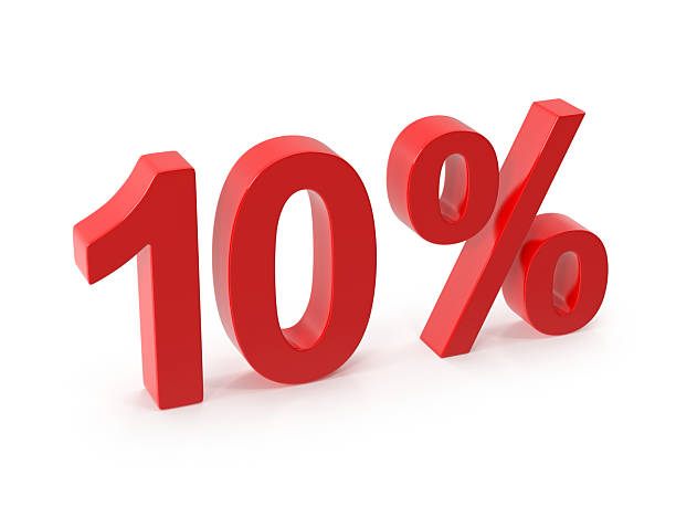 istock Red 3d 10 percentage symbol 2237692124