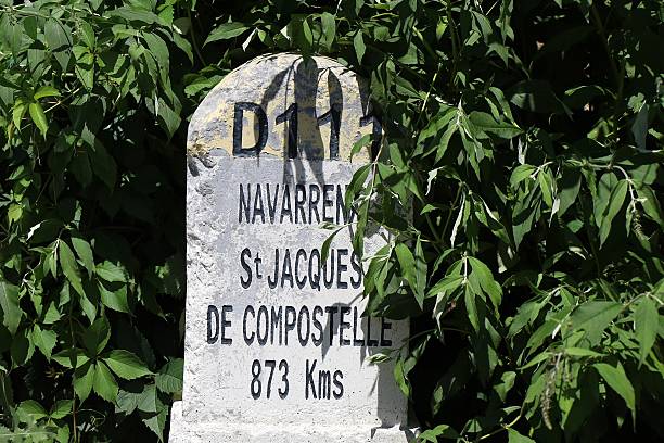 istock Navarrenx - Compostela route milestone 2237699368