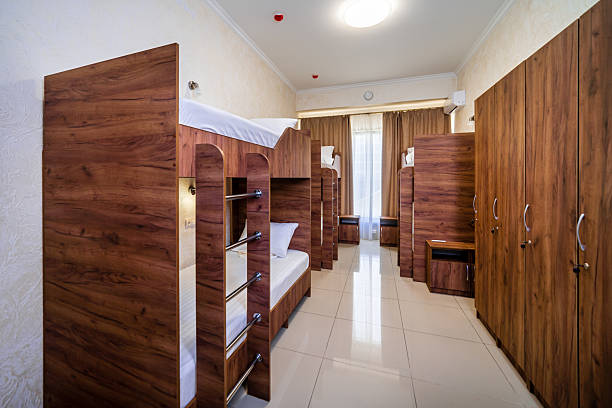 istock A room in a hostel. A room with bunk beds and a desk 2237709810