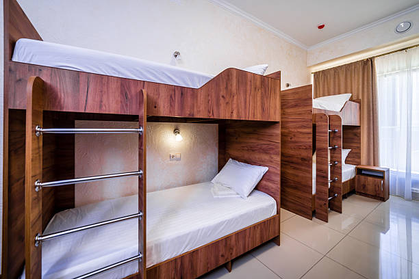 istock A room in a hostel. A room with bunk beds and a desk 2237710651