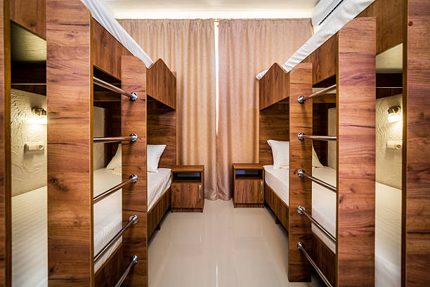 istock A room in a hostel. A room with bunk beds and a window 2237715005