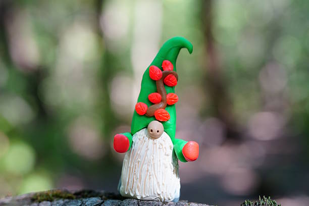 Gnomes of thanksgiving day on white background. 3d render.
