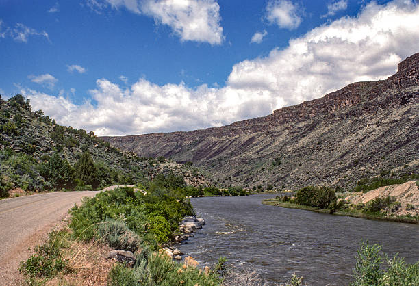 Rio Grande River Near Taos - 1984. Scanned from Kodachrome 25 slide.