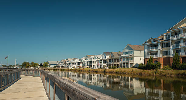 istock New Water Front Coastal Homes - Boardwalk 2237742387