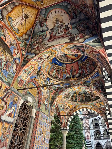 istock Ceiling of the Rila Monastery in Bulgaria 2237765784