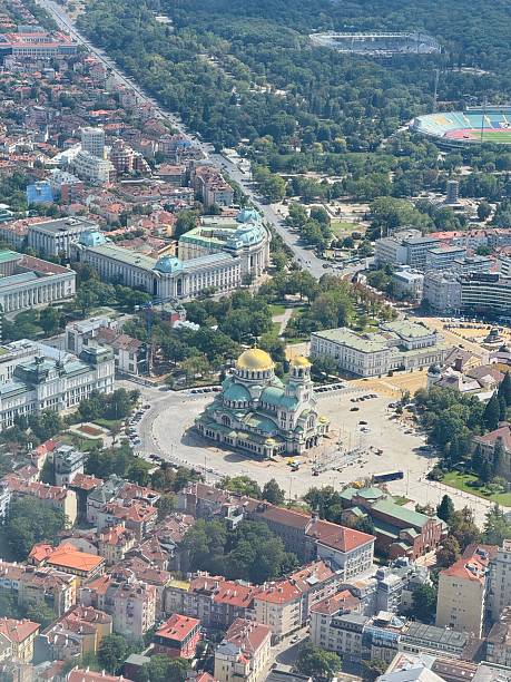 istock Aerial view of Alexander Nevsky Cathedral in Sofia, Bulgaria 2237765794