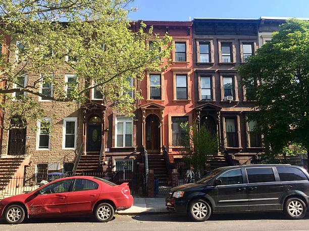 istock Sunny Day on a Classic Brooklyn Brownstone Block 2237777746
