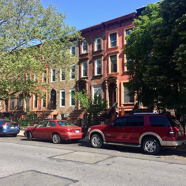 istock Sunny Day on a Classic Brooklyn Brownstone Block 2237777759
