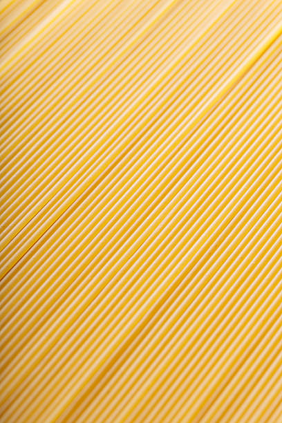 Uncooked Spaghetti Pasta Diagonal Food Background