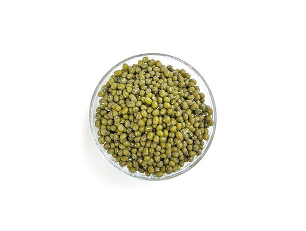 istock Fresh mung beans in bowl isolated on white background 2237807391