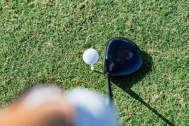 istock Aerial view of driver and golf ball 2237810028