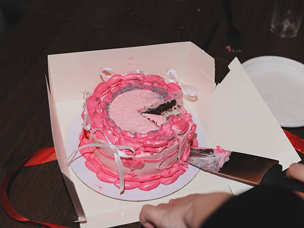 istock A Delicious Pink Cake is Now Fully Prepared and Ready for a Festive Celebration Event 2237816549