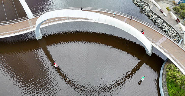 Draw bridge at the rural village of Slochteren Groningen Netherlands