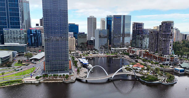 istock Elizabeth Quay Perth cityscape captured from above with dramatic clouds over the waterfront 2237830033