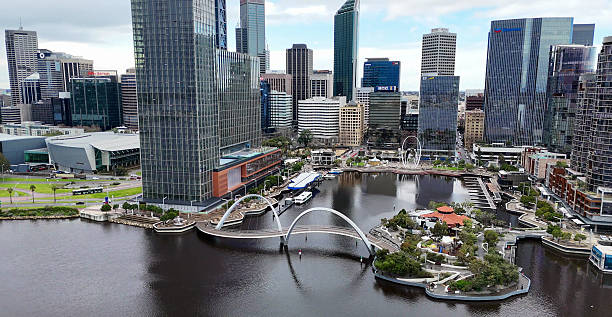 istock Elizabeth Quay Perth cityscape captured from above with dramatic clouds over the waterfront 2237830766