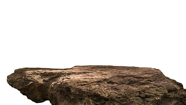 istock Cliff Mountain on white Background well material Design Exhibition platform and Space montage your Product display, Clipping paths 2237836327