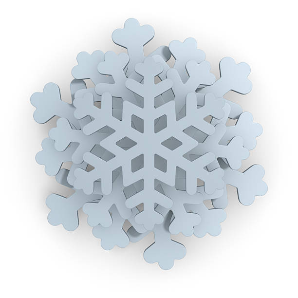 istock snowflake on white background. Isolated 3D illustration 2237842220