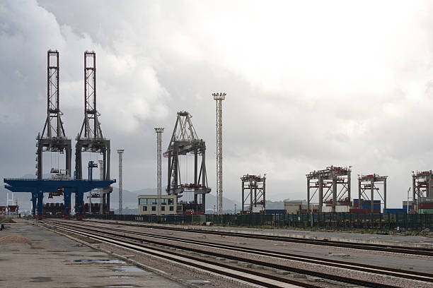 A Detailed View of Container Handling at a Port Terminal