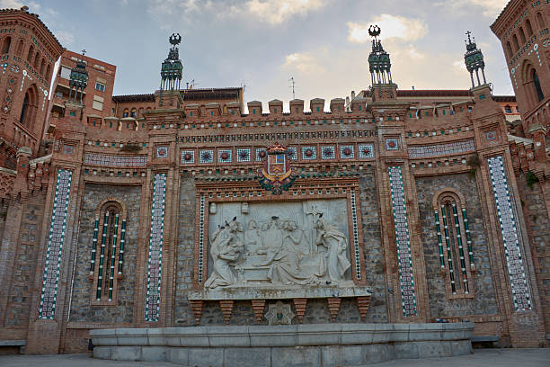 istock The majestic Oval Steps in Teruel, a Neo-Mudejar architectural gem with a relief 2237842962